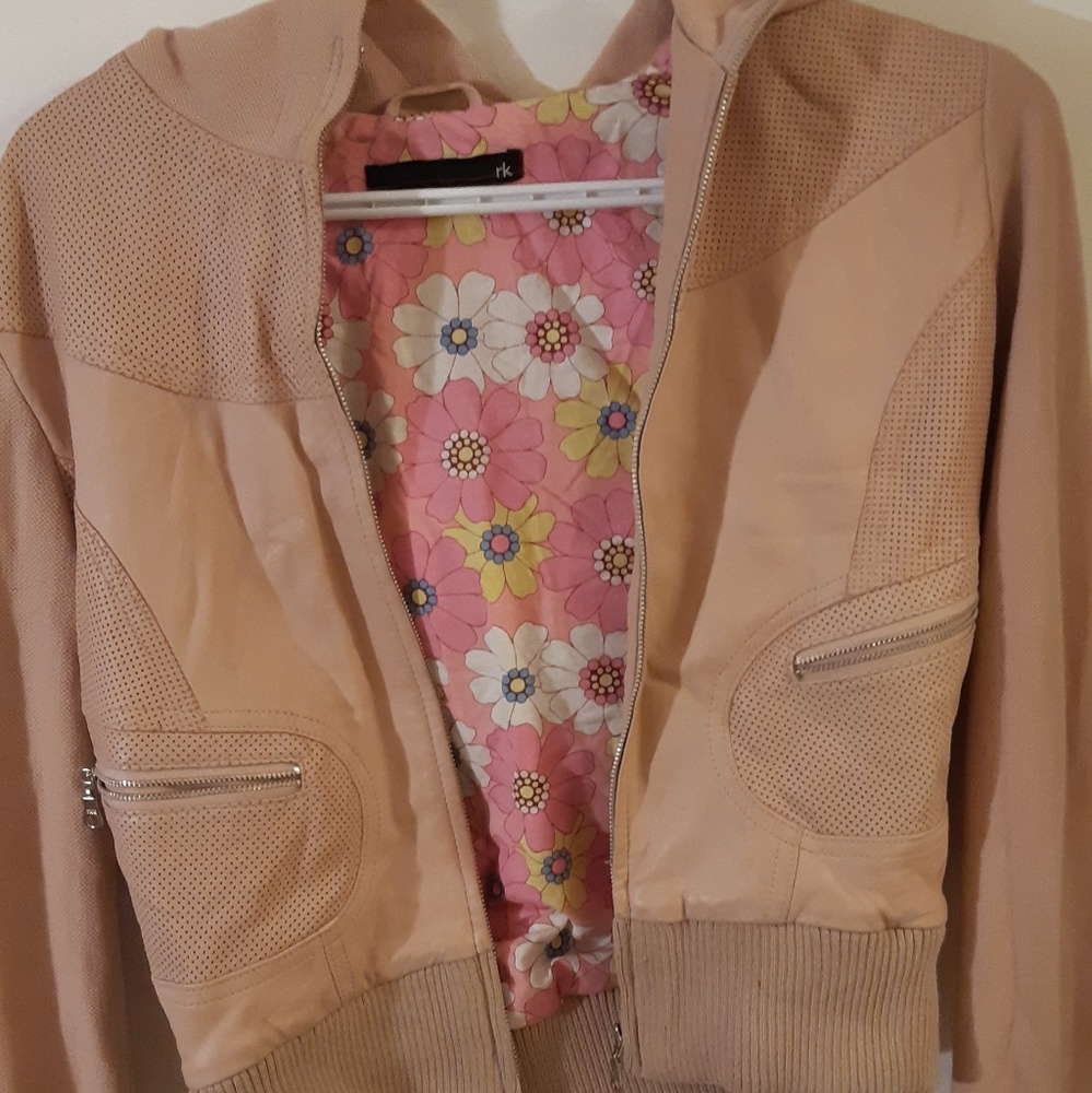 Rk pink leather jacket - Picture 2 of 5
